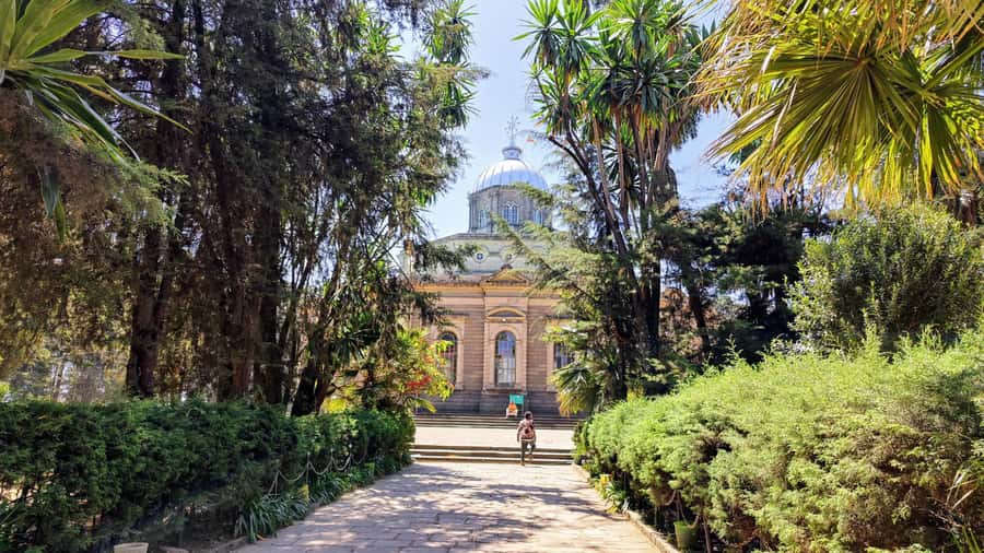 A guided tour of Addis Abeba that includes a city viewpoint - St George’s Cathedral and Ethiopian Orthodox tradition