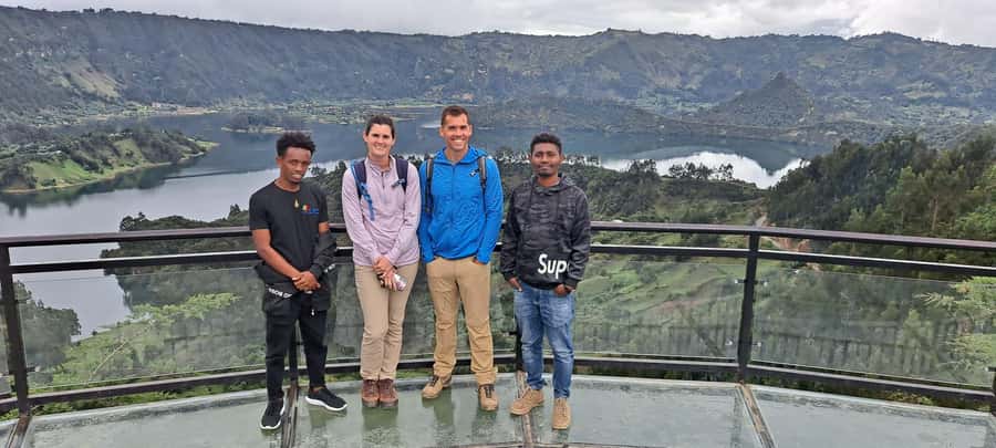 A perfect day trip to Lake wenchi from Addis Ababa - The first view from the crater rim