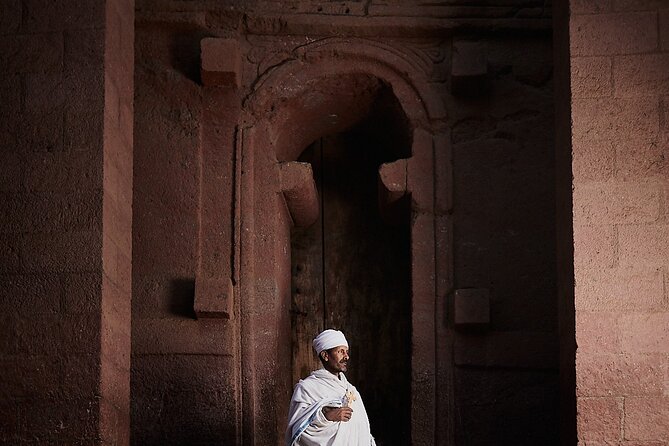 Lalibela churches , church museum & Yemrehan kirstose ( cave church) - The early service at Bete Medhane Alem