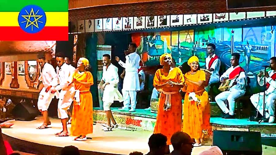 Pup crawl and nightlife tour in Addis Ababa. - A traditional restaurant with music and dance