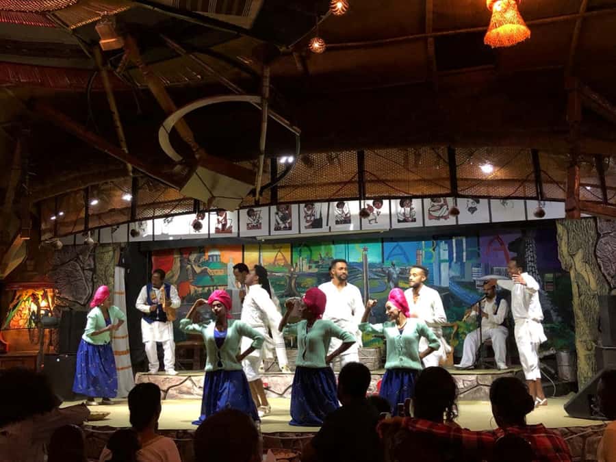 Yod Abyssinia Cultural Night: Dinner, Music, and Dance - Arriving at the cultural venue